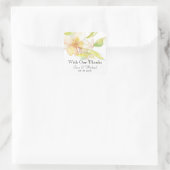 Waterverf Floral Wedding van de lente in Fantasy Vierkante Sticker (Tas)