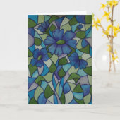 Waterverf Floral Wenskaart Kaart (Gele Bloem)