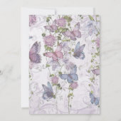 Waterverf Floral Whimsical Butterfly Baby shower Kaart (Achterkant)