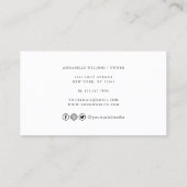 Waterverf Floral Whisk Bakery Visitekaartje (Achterkant)