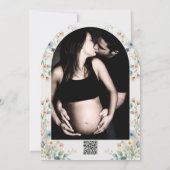 Waterverf Floral Wildflower Spring Baby shower Kaart (Achterkant)