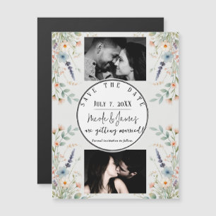 Waterverf Floral Wildflower Spring Save the Date