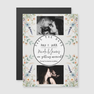 Waterverf Floral Wildflower Spring Save the Date