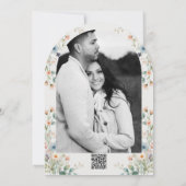 Waterverf Floral Wildflower Spring Vrijgezellenfee Kaart (Achterkant)