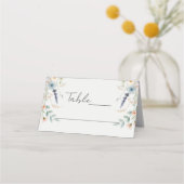 Waterverf Floral Wildflower Spring Wedding Sign Plaatskaartje (Achterkant)