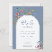 Waterverf Floral Wildflower Vrijgezellenfeest Kaart (Voorkant)