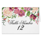 Waterverf Floral Winter Burgundy (Voorkant Horizontaal)