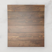 Waterverf Floral Winter Wedding Plaatskaartje (Binnenkant ongevouwen)