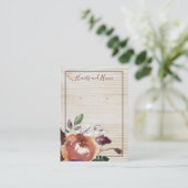 Waterverf Floral Wood Earring Display Kaart Visitekaartje (Staand voorkant)