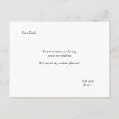 Waterverf Floral wordt u ereheer Uitnodiging Briefkaart (Achterkant)