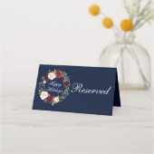 Waterverf Floral Wreath Elegant Prettige feestdage Plaatskaartje (Voorkant)