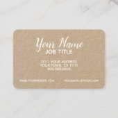 Waterverf Floral Wreath Monogram Initiaal Visitekaartje (Achterkant)