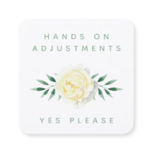 Waterverf Floral Yoga Adjustment Concept Kaarten