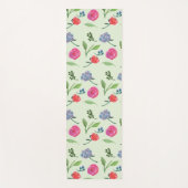 Waterverf Floral Yogamat (Voorkant)