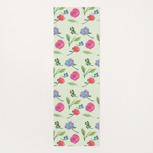 Waterverf Floral Yogamat (Achterkant)