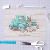  Waterverf Floral & Yorkshire Terrier Dog Tissuepapier (Craft)