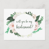 Waterverf Floral zal je mijn briefkaart zijn (Voorkant)