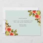 Waterverf Floral zal je mijn briefkaart zijn (Achterkant)