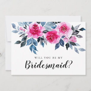 Waterverf Floral zal je mijn briefkaart zijn
