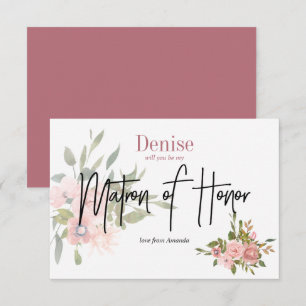 Waterverf Floral zal jij mijn tactiek zijn Kaart