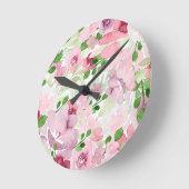 Waterverf florale 2 ronde klok (Hoek)