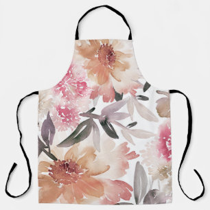 Waterverf florale achtergrondpatroon, bloem, kunst schort