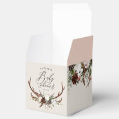 Waterverf florale baby shower gunstig bedankdoosjes (Geopend)