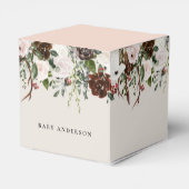 Waterverf florale baby shower gunstig bedankdoosjes (Achterkant)