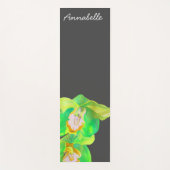 Waterverf florale benaming orchidee energetische k yogamat (Voorkant)