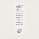 Waterverf Florale bijbelwijsheid Mini Visitekaartjes (Voorkant)