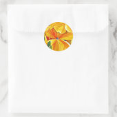 Waterverf florale bloem ronde sticker (Tas)