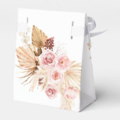 waterverf florale bruiloft met pampas bedankdoosjes (Achterkant)