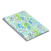 Waterverf florale doodles wit notitieboek (Rechterzijde)