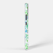 Waterverf florale doodles wit samsung galaxy hoesje (Rechterkant)