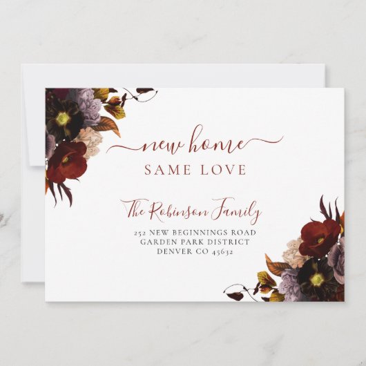 Waterverf florale elegant aankondiging (Voorkant)