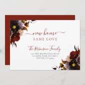 Waterverf florale elegant aankondiging (Voorkant / Achterkant)