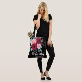 Waterverf florale elegant mamma tote bag (Op model)