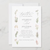 Waterverf florale elegant wilde bloem  rustig (Voorkant)