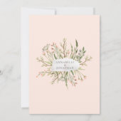 Waterverf florale elegant wilde bloem  rustig (Achterkant)