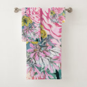 Waterverf  florale illustratie bad handdoek (Insitu)