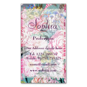 Waterverf  florale illustratie visitekaartje magneet (Voorkant Verticaal)