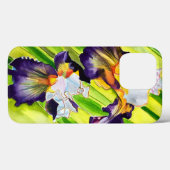 Waterverf florale irisbloem Case-Mate iPhone case (Achterkant (horizontaal))
