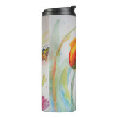 Waterverf florale kleurstof Th Thermosbeker (Gedraaid links)