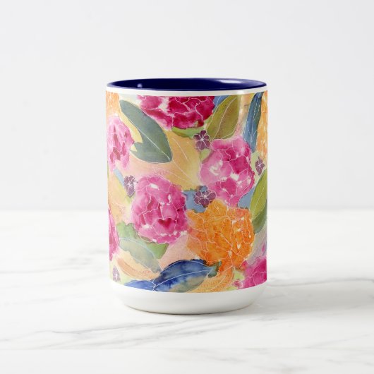 Waterverf florale mok (Center)