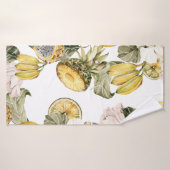 Waterverf florale naadloos patroon. Handgeschilder Badhanddoek (Badhanddoek)