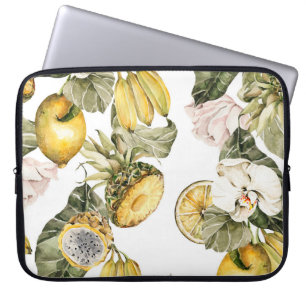 Waterverf florale naadloos patroon. Handgeschilder Laptop Sleeve