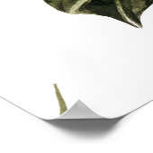 Waterverf florale naadloos patroon. Handgeschilder Poster (Hoek)