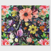 Waterverf florale naadloos patroon. Verschillende Cadeaupapier (Vlak)