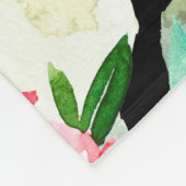 Waterverf florale naadloos patroon. Verschillende Fleece Deken (Hoek)