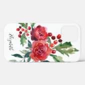 Waterverf florale naam Case-Mate iPhone case (Achterkant (horizontaal))